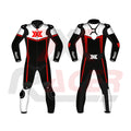Black, Red and White X3 Motobike Racing Suit