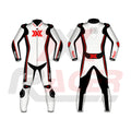 White and Black X3 Motobike Racing Suit