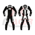 Black and White X3 Motobike Racing Suit