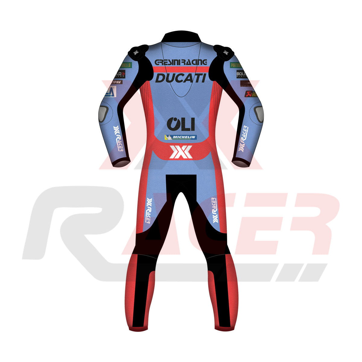 Ducati Moto GP Suit Sky Blue