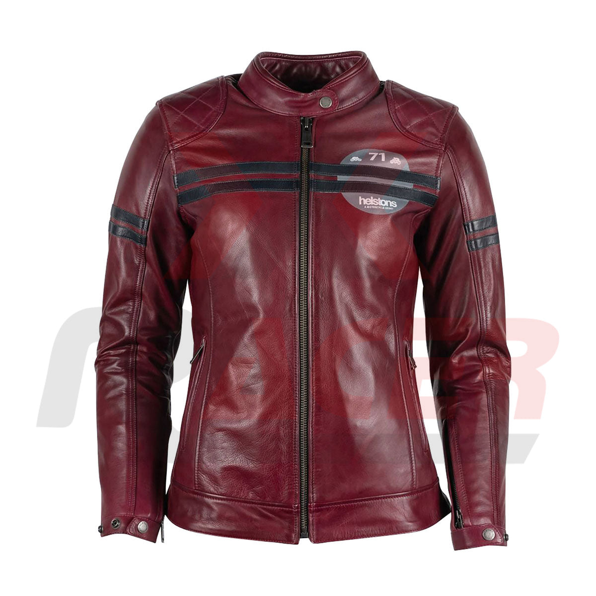 Helstons Brown Leather Jacket for Women