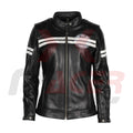 Helstons Black Leather Jacket for Women