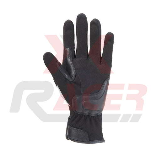 All-Season Riding Gloves with Hard Knuckle Protection – Black/White