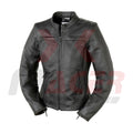 Black Leather Jacket for Women with hidden Top Pockets