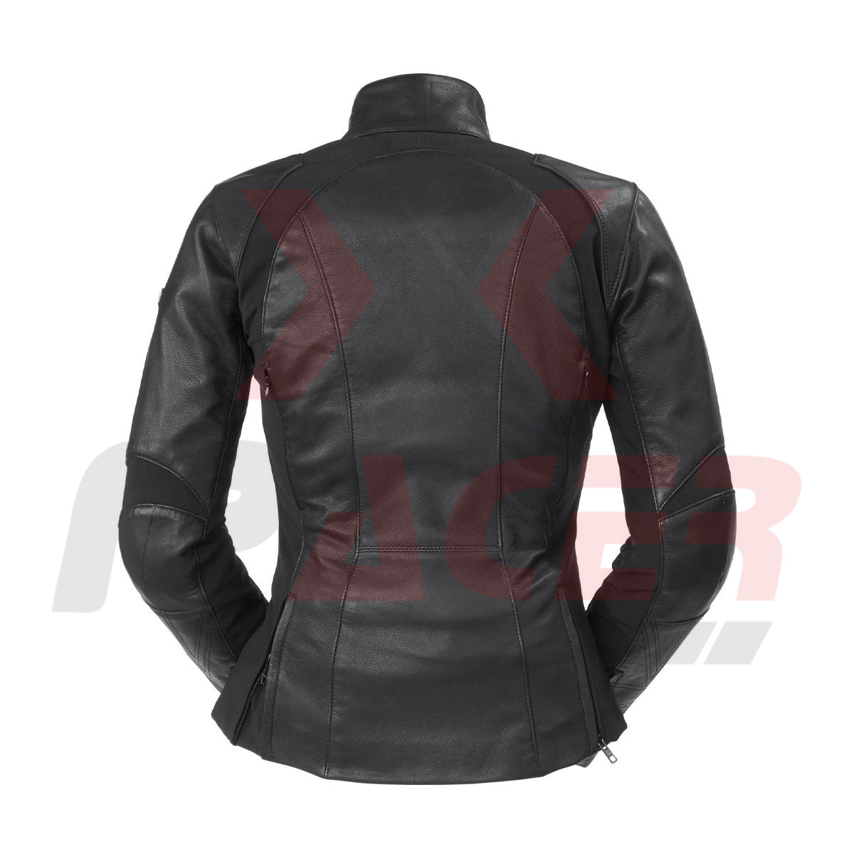 Black Leather Jacket for Women with Slimfit Design