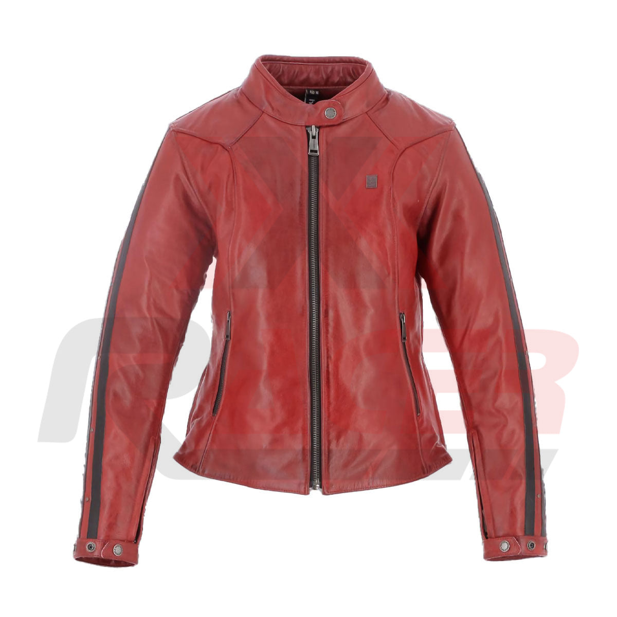 Maroon Leather Jacket for Women