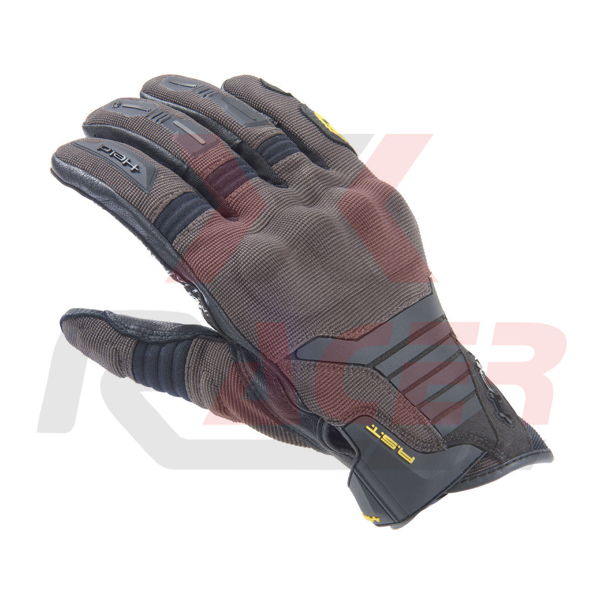 All-Season Riding Gloves with Hard Knuckle Protection – Brown/Black