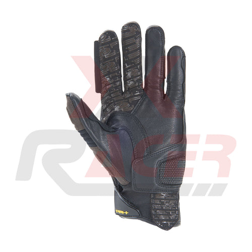 All-Season Riding Gloves with Hard Knuckle Protection – Brown/Black
