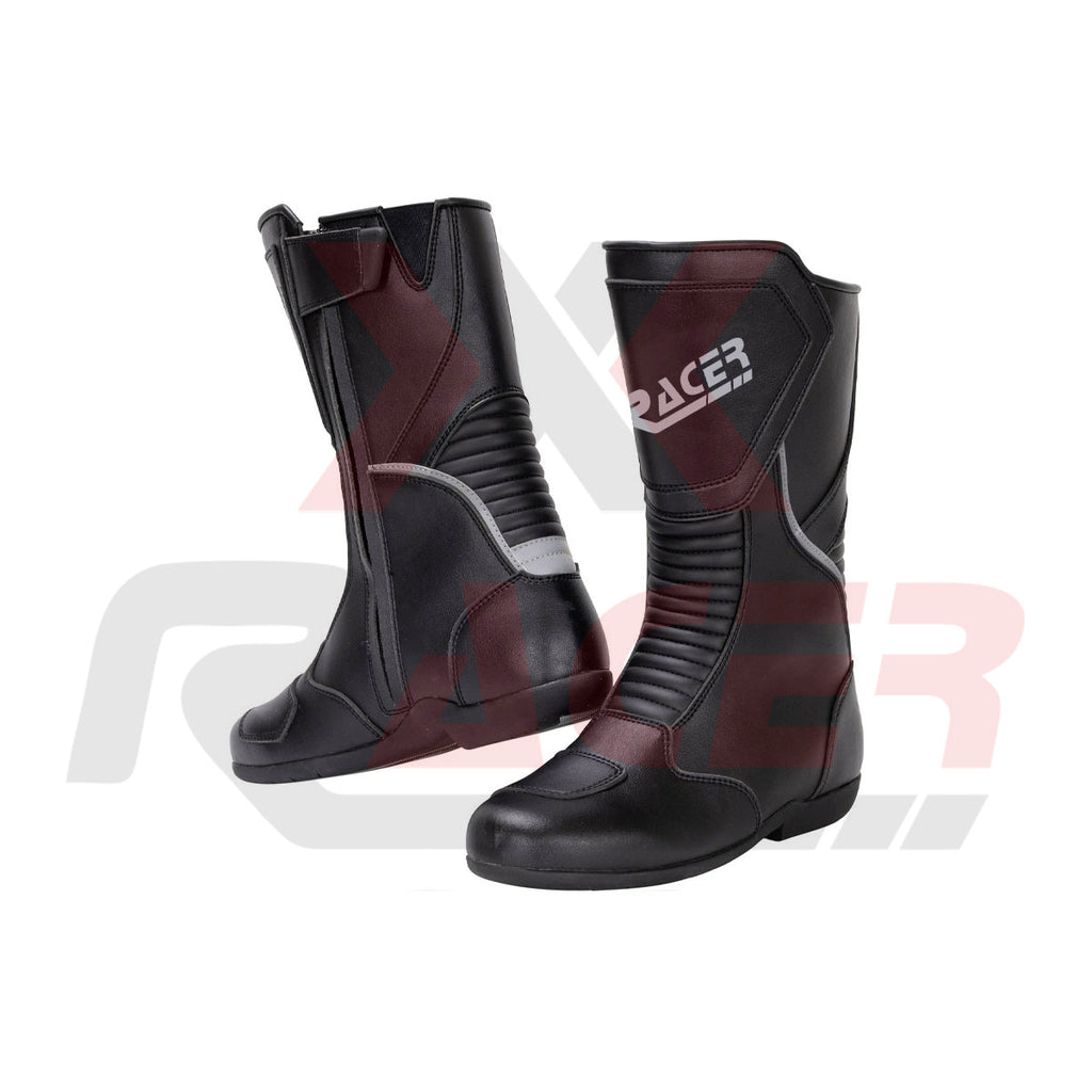StreetRide Motorcycle Long Ankle Boots