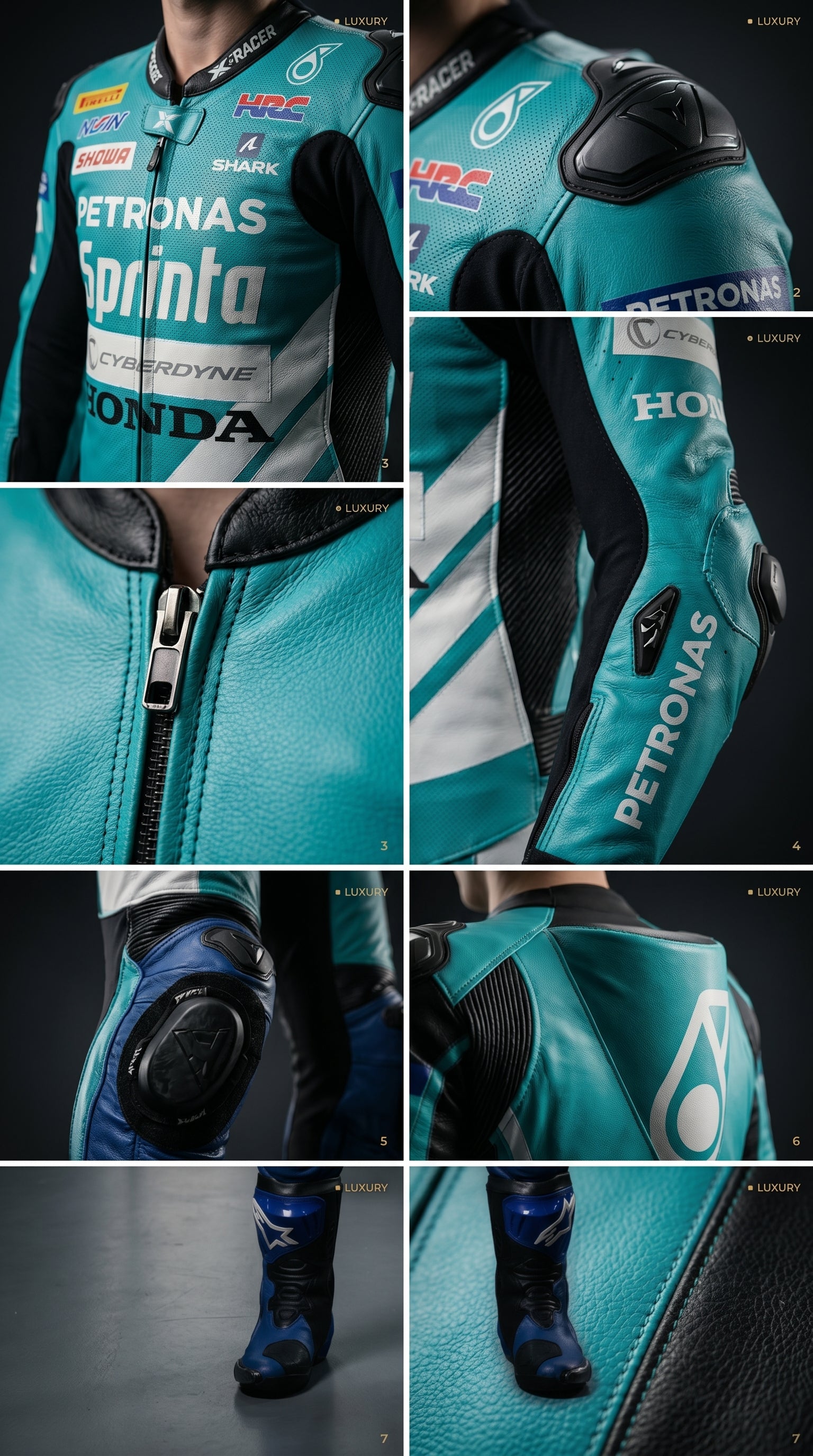 Sprinta Moto GP Suit Ocean Blue
