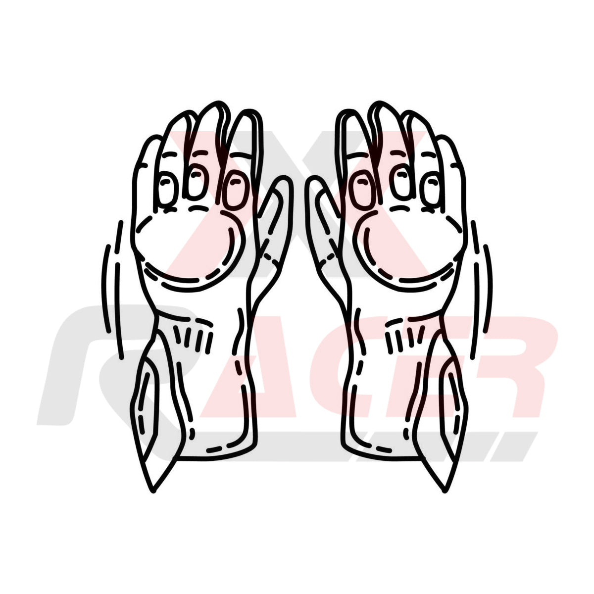 Custom Motorbike Gloves