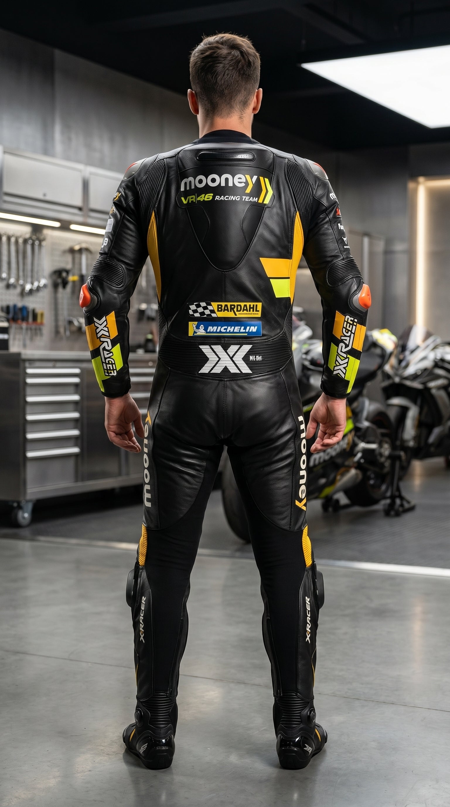 Mooney Moto GP Suit Black