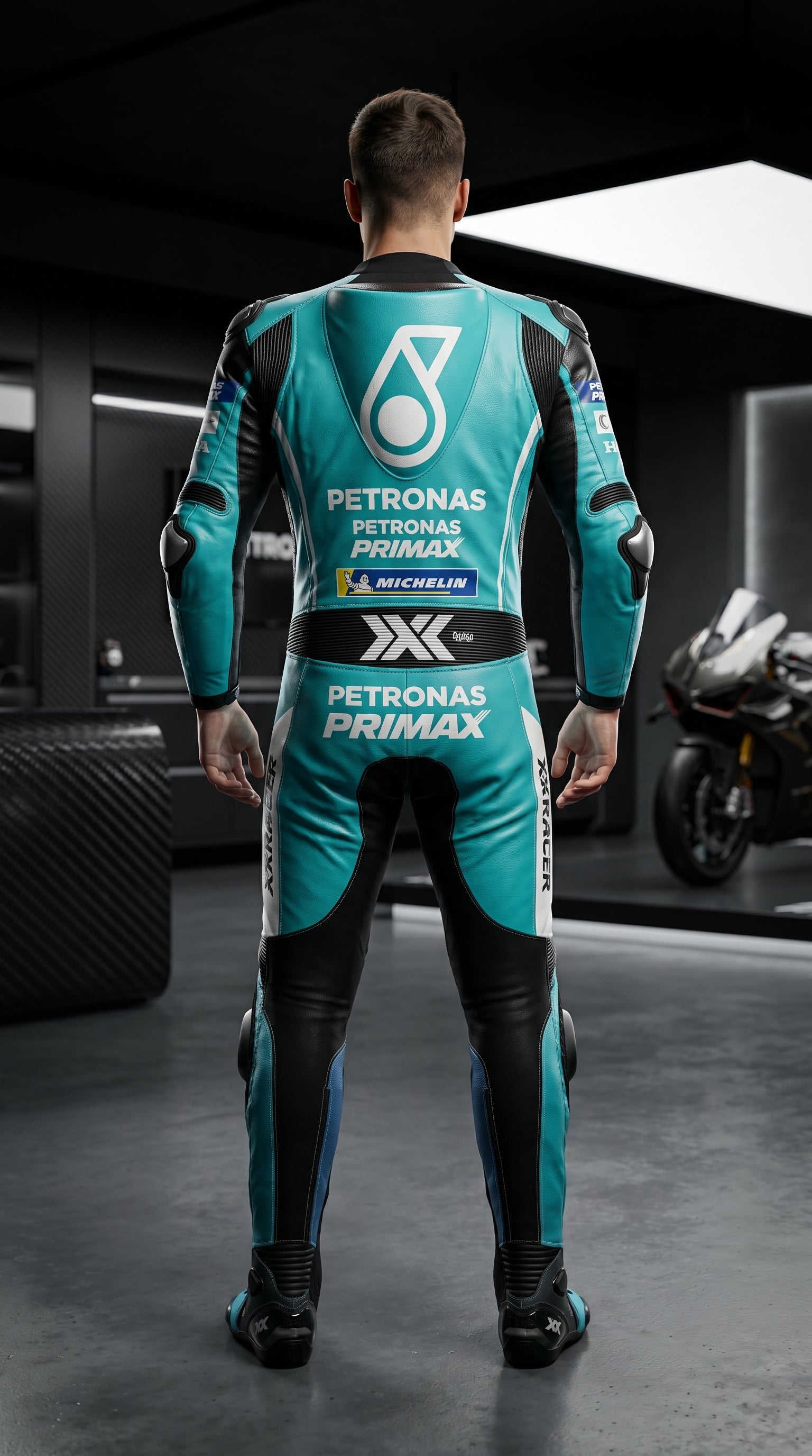 Sprinta Moto GP Suit Ocean Blue
