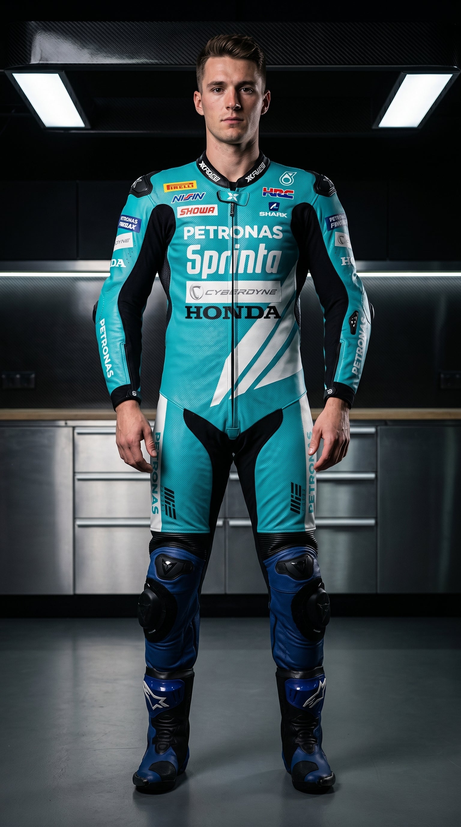 Sprinta Moto GP Suit Ocean Blue