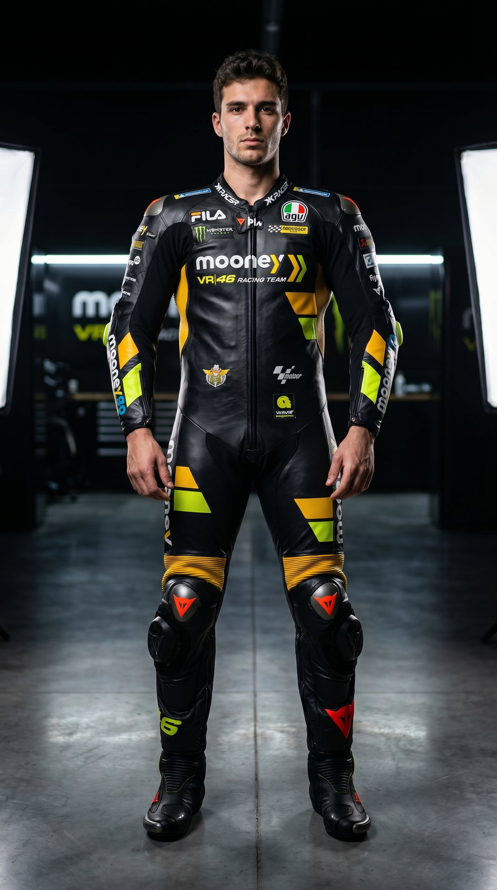 Mooney Moto GP Suit Black