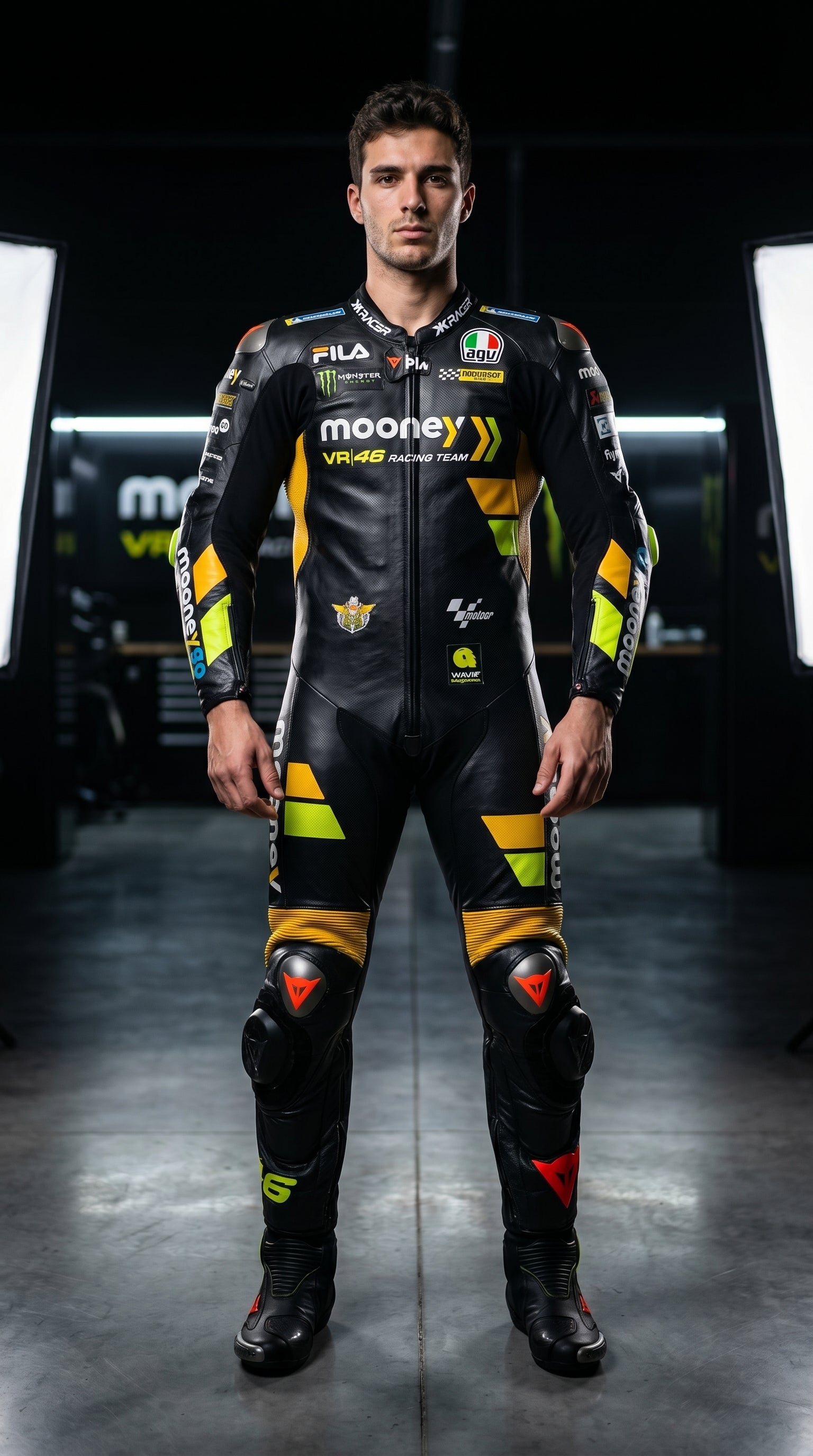 Mooney Moto GP Suit Black