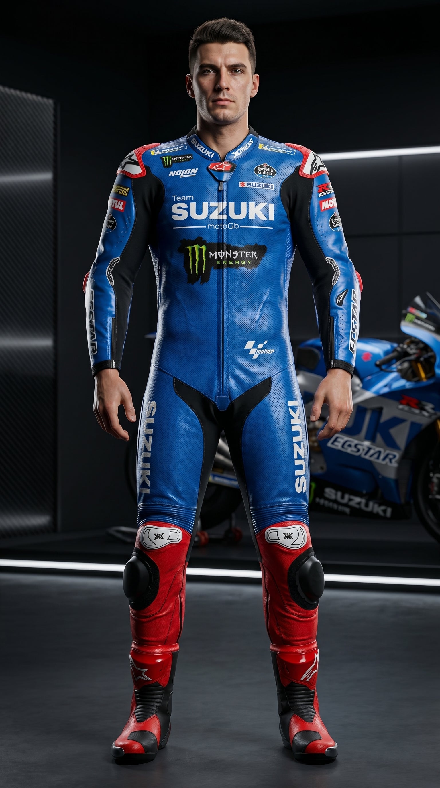 Suzuki Moto GP Suit Blue