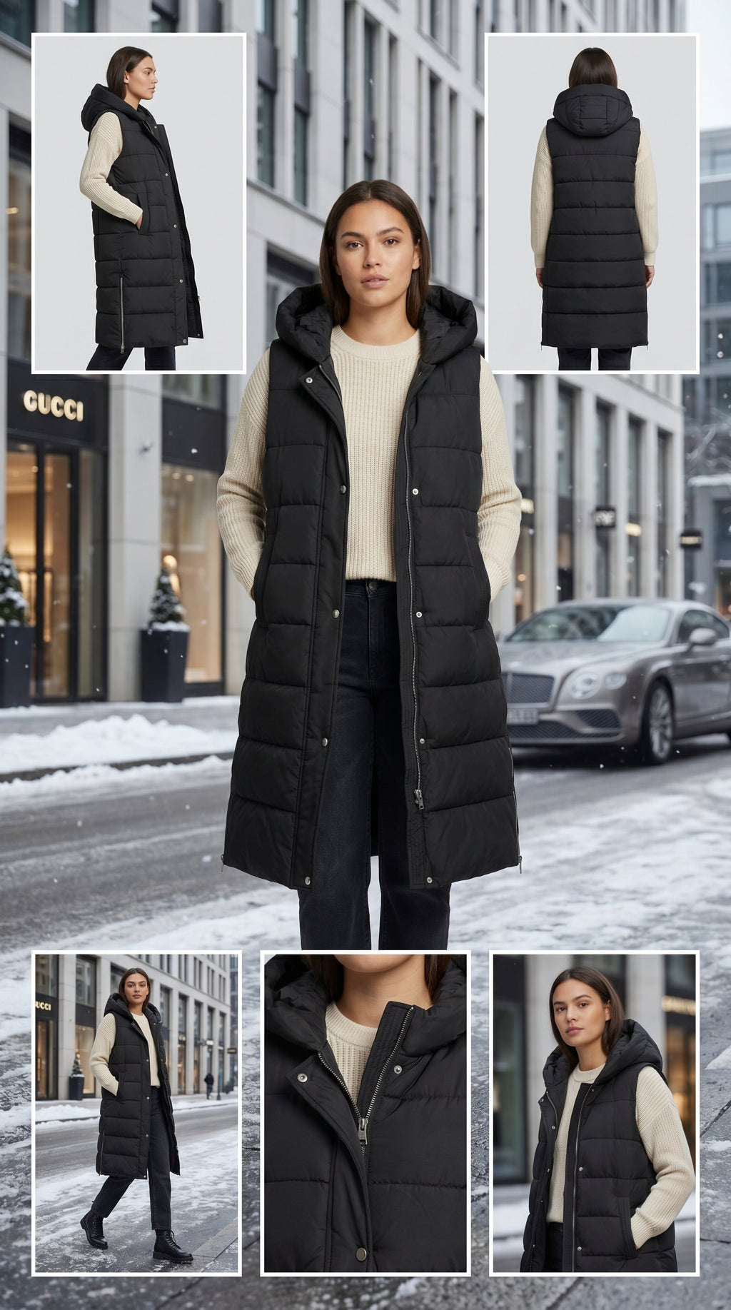 Long Puffer Jacket for Women