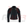 Black Textile Jacket with Reflective Tap