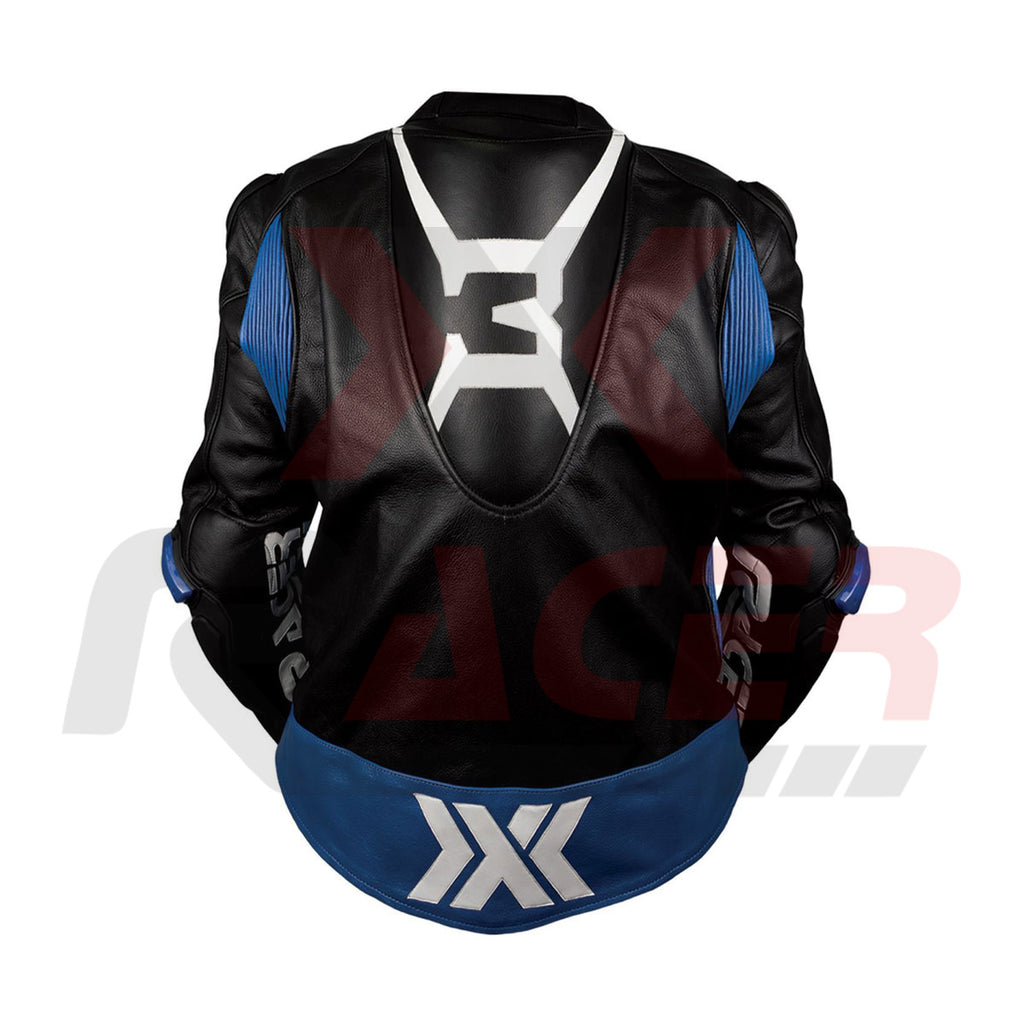 Black and Blue X3 Motobike Racing Suit