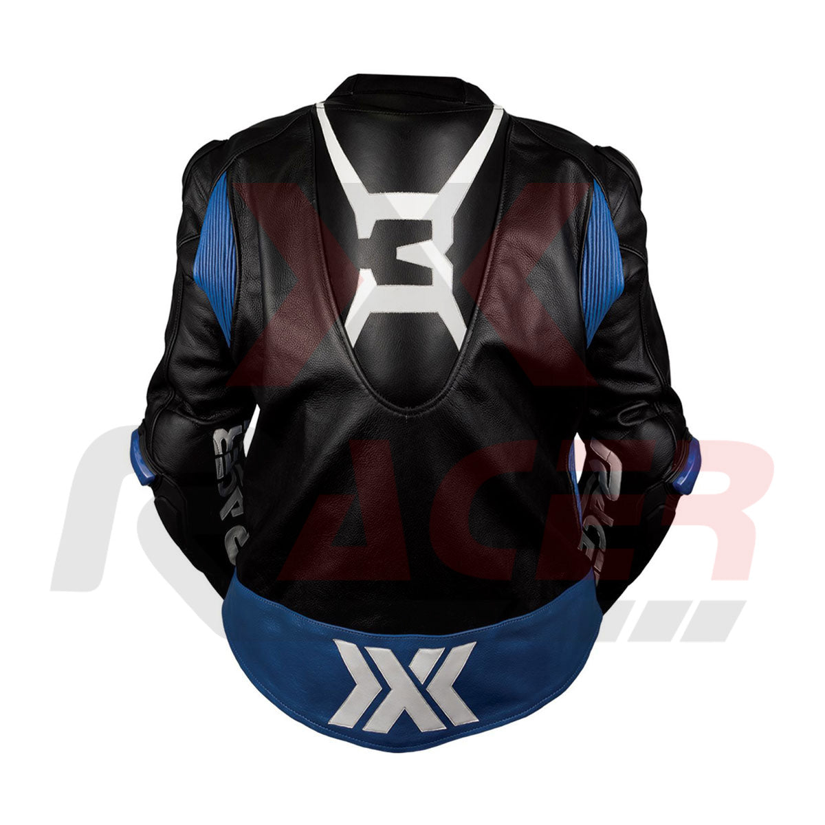 Black and Blue X3 Motobike Racing Suit
