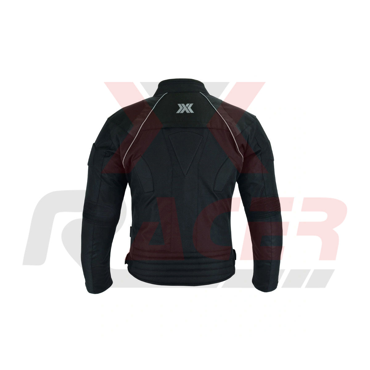 Black Textile Jacket with Reflective Tap