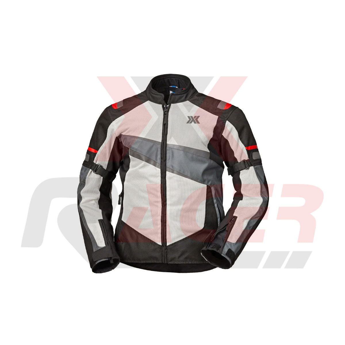 White Textile Jacket with Grey Patch