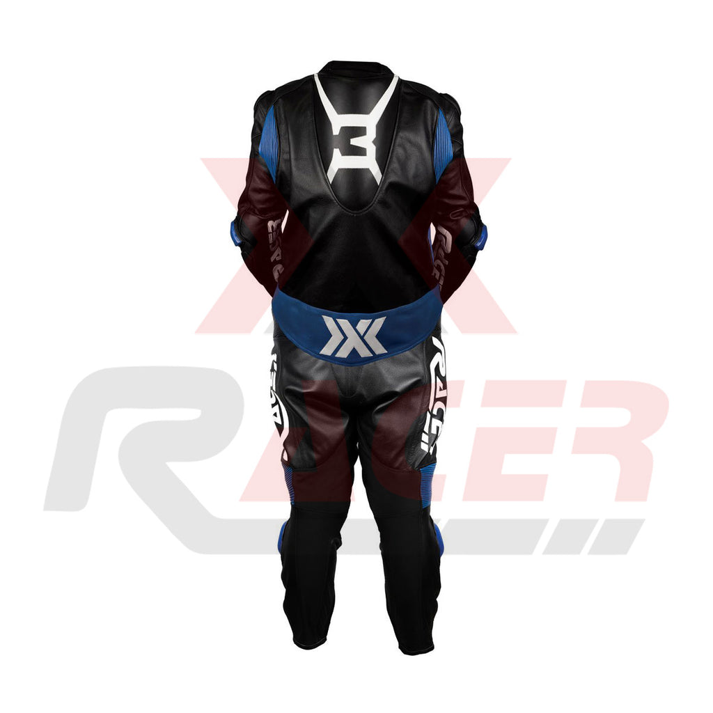Black and Blue X3 Motobike Racing Suit