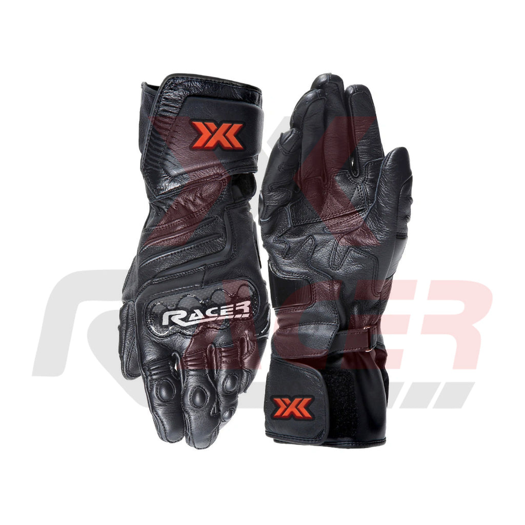 Black Motorbike Gloves