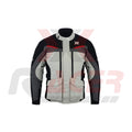 White Textile Jacket with Black Arms