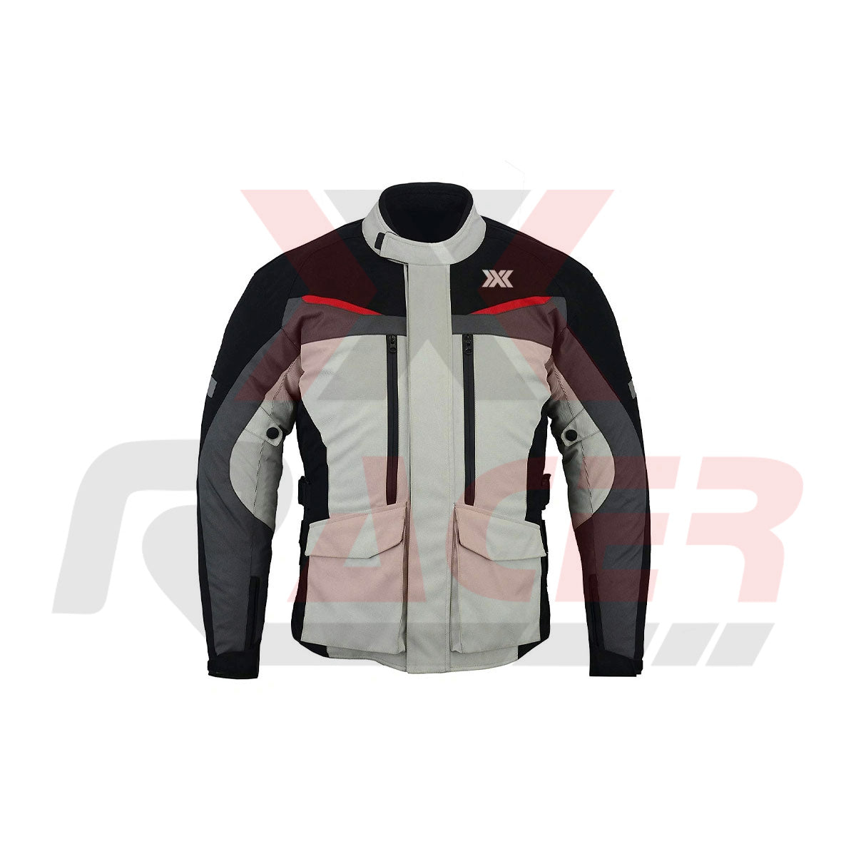 White Textile Jacket with Black Arms
