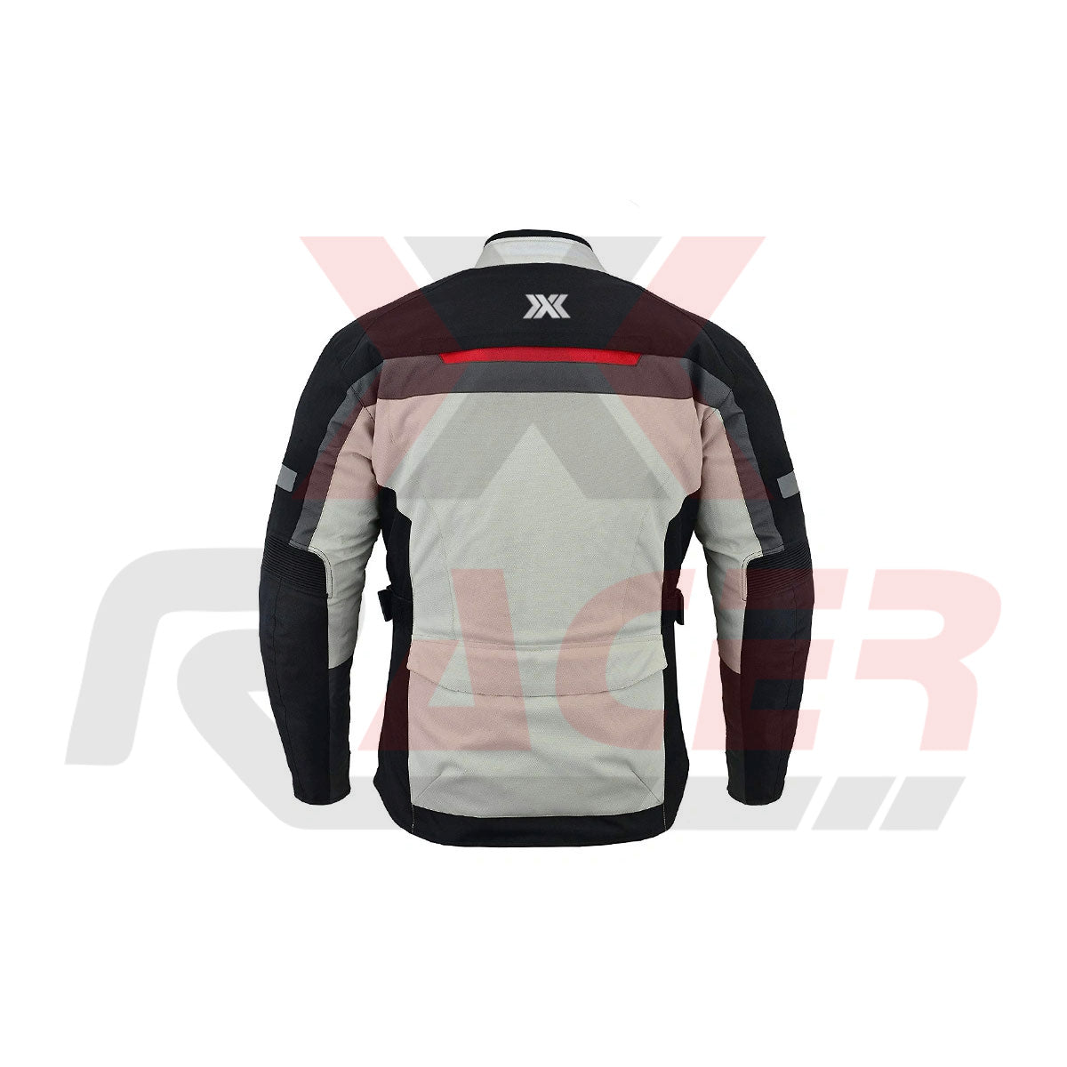 White Textile Jacket with Black Arms