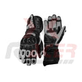 Black Motorbike Gloves with Grey Design