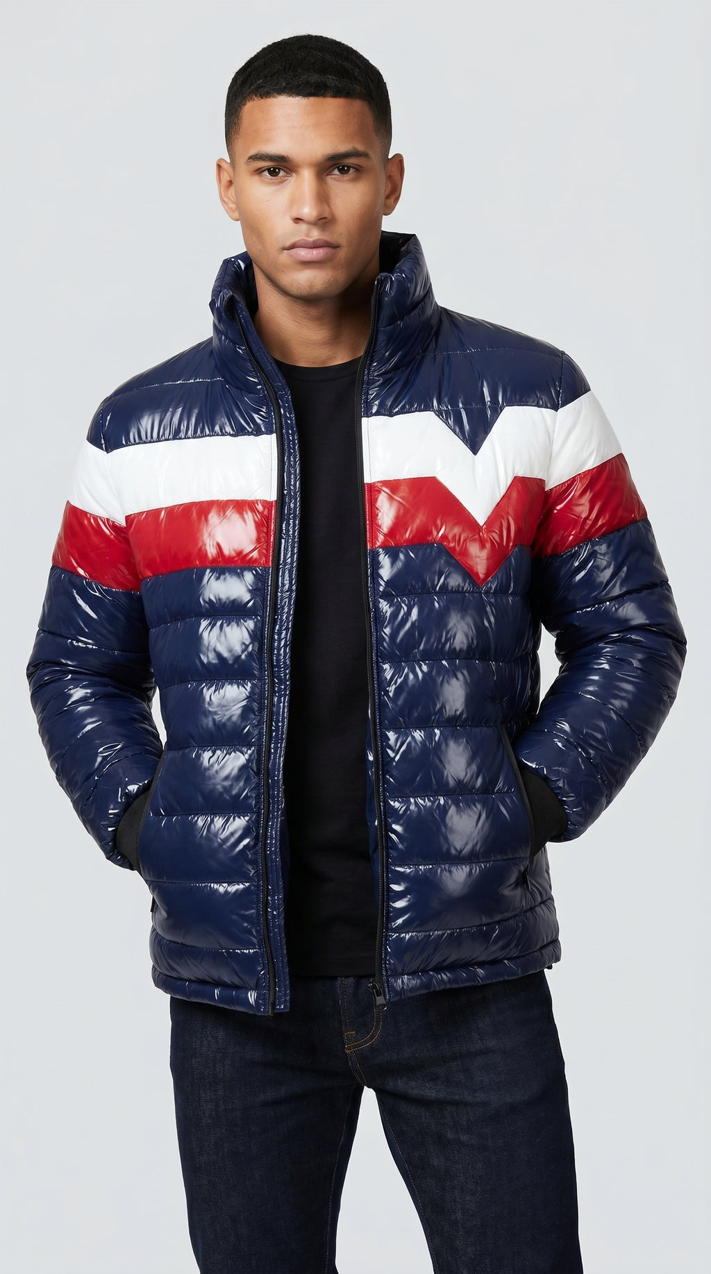 Blue Puffer Jacket for Men and Women