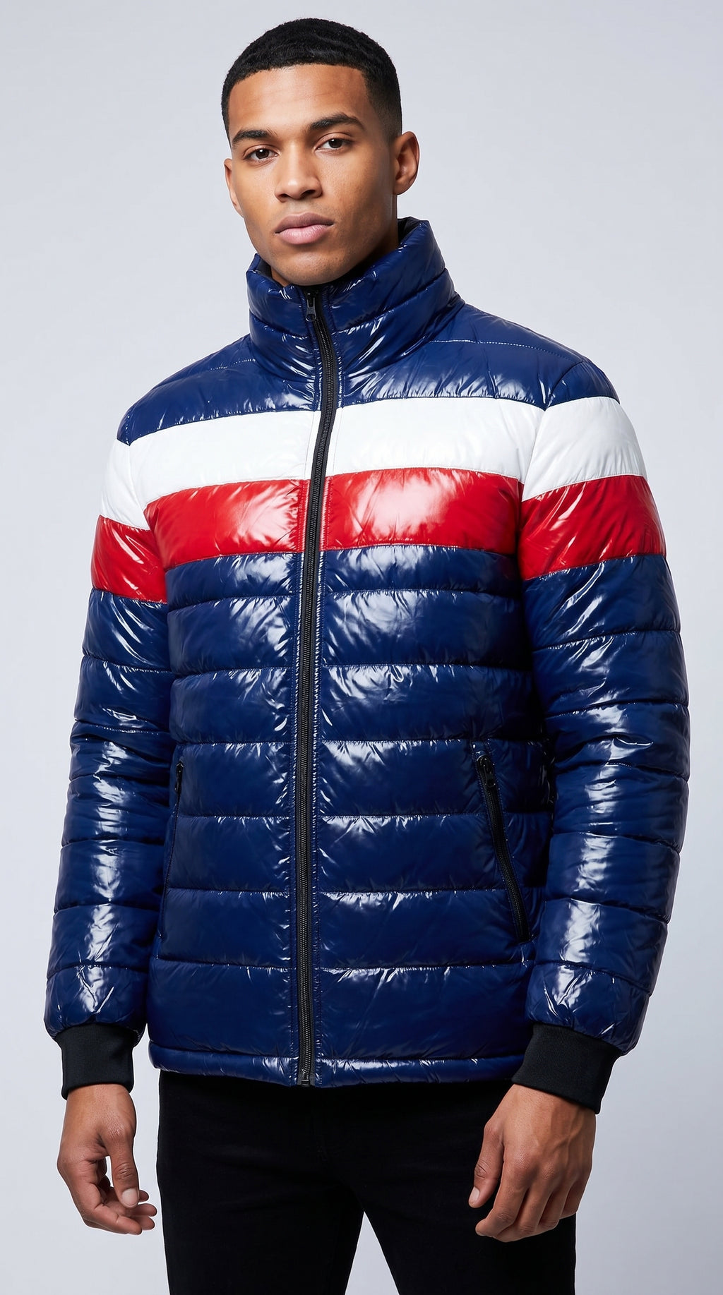 Blue Puffer Jacket for Men and Women