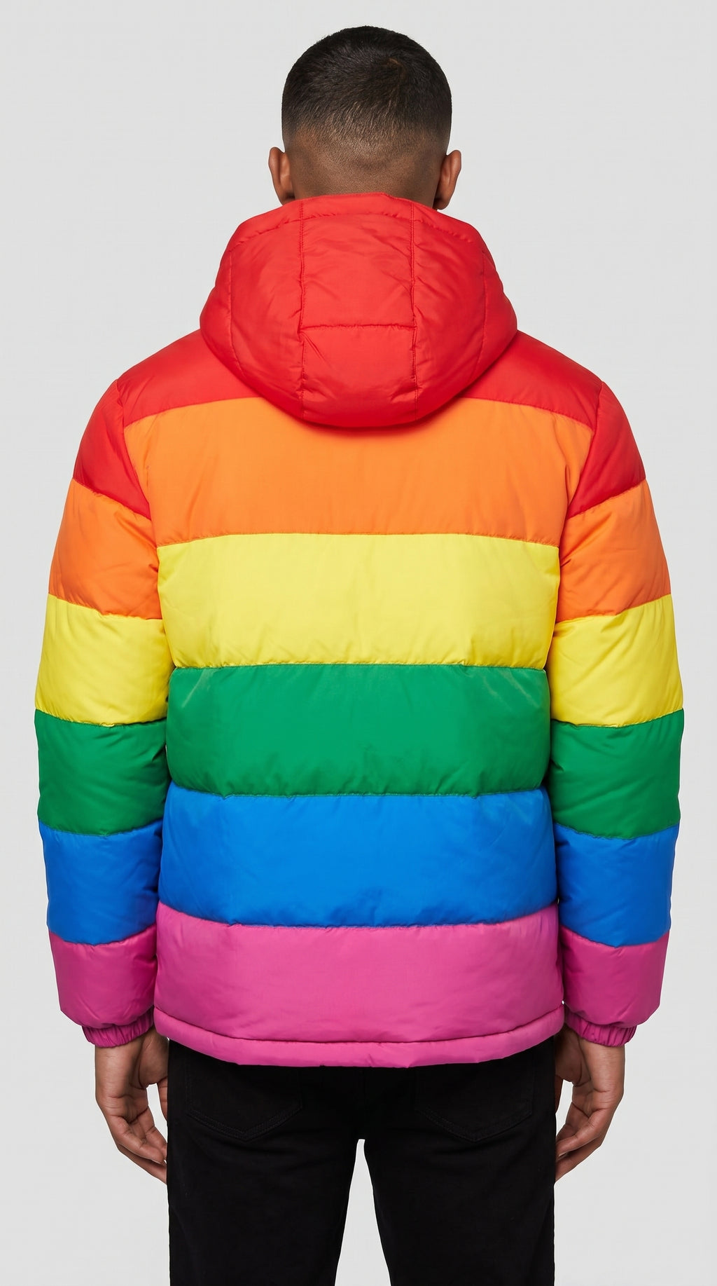 Rainbow Puffer Jacket for Men and Women