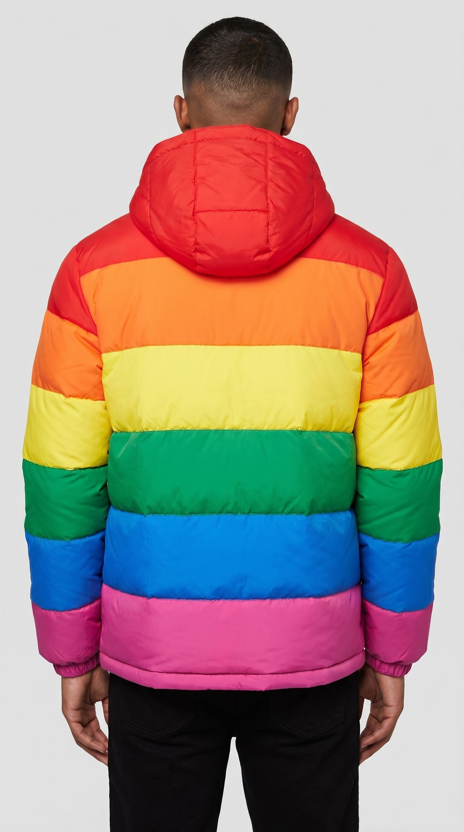 Rainbow Puffer Jacket for Men and Women
