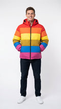 Rainbow Puffer Jacket for Men and Women