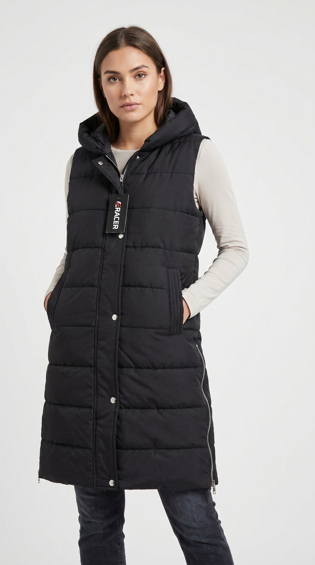 Long Puffer Jacket for Women