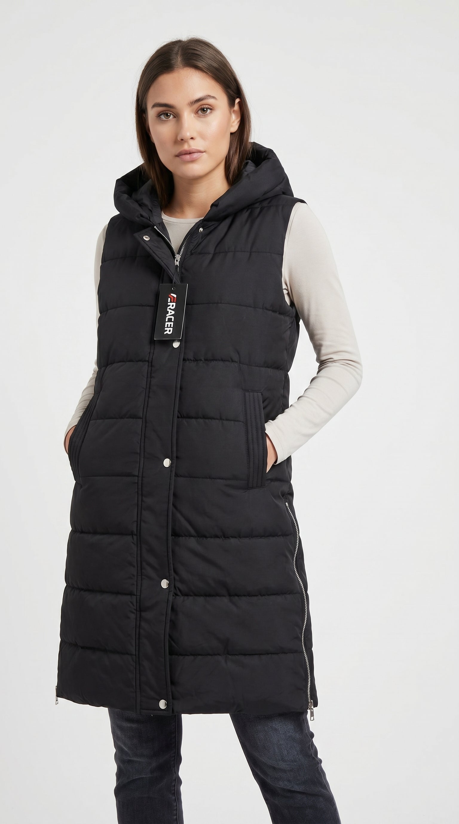 Long Puffer Jacket for Women