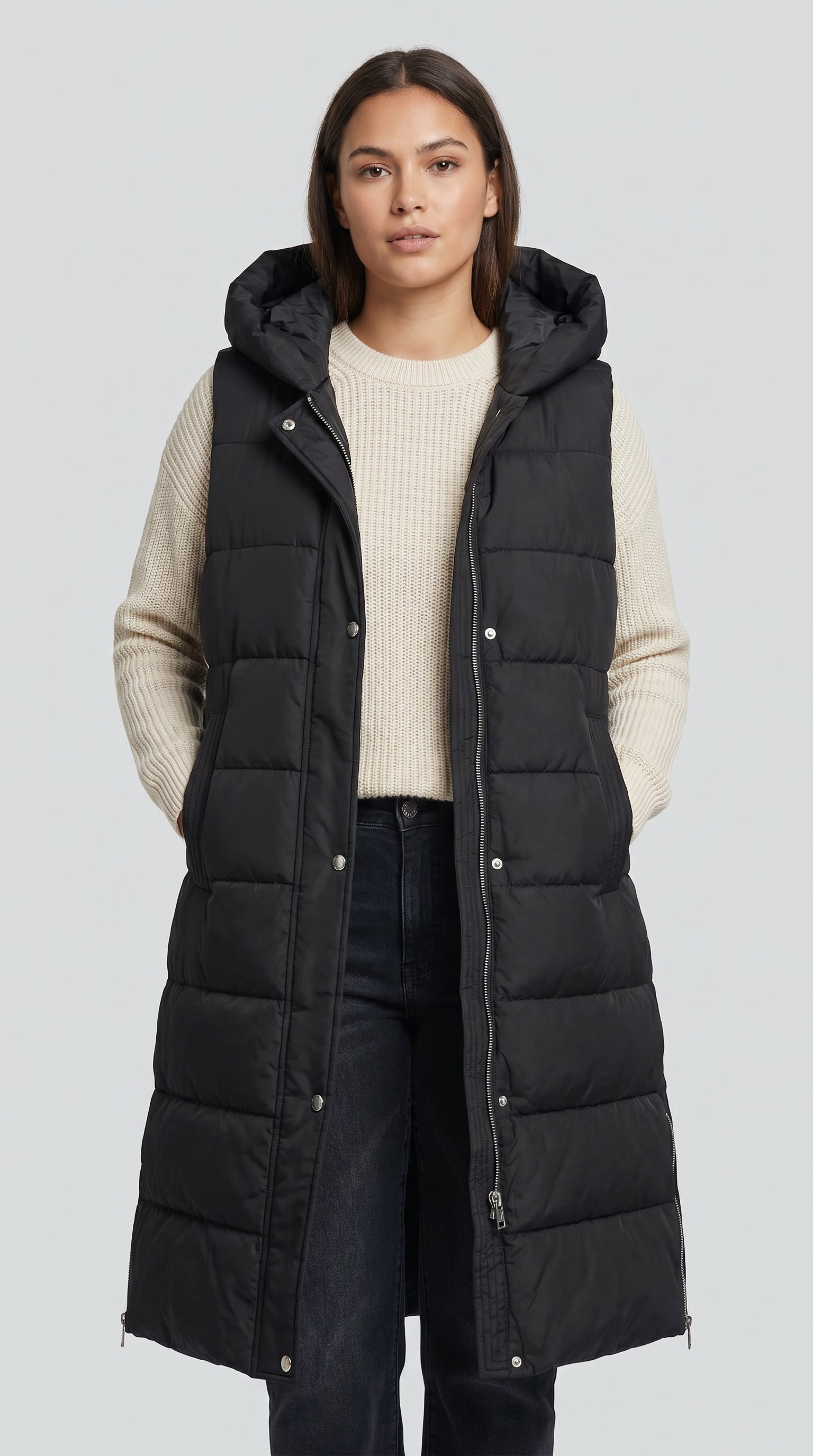 Long Puffer Jacket for Women