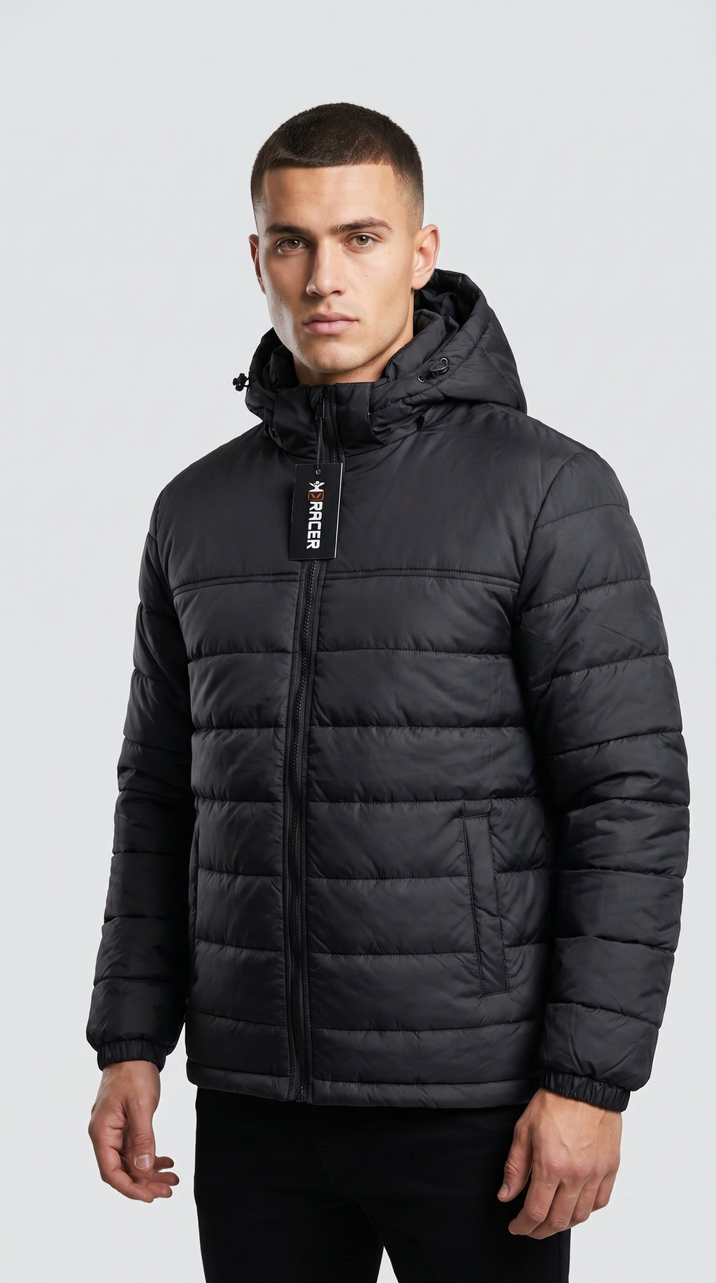 Men's Black Puffer Jacket